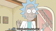Wubbalubba Rick And Morty GIF