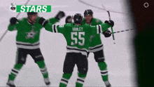 a hockey player with the number 55 on their jersey