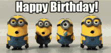 Minions Happy Birthday GIF - Minions Happy Birthday Greeting GIFs
