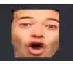 a man with his mouth open is making a surprised face .