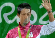 Kei Nishikori Olympics GIF - Kei Nishikori Olympics Bronze Medal GIFs