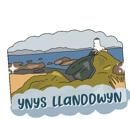 Llanddwyn Ynys Sticker - Llanddwyn Ynys Mon Stickers