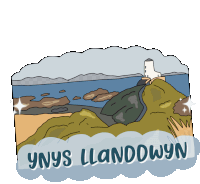 Llanddwyn Ynys Sticker - Llanddwyn Ynys Mon Stickers