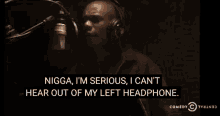 Dave Chapelle Cant Hear You GIF - Dave Chapelle Cant Hear You Using Headphone GIFs