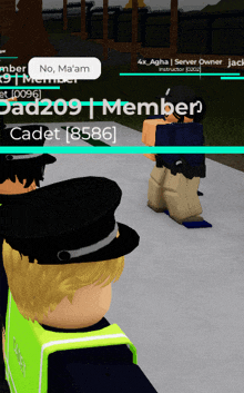 a screenshot of a video game shows a person named cad209