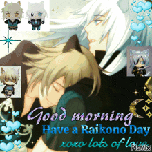 a good morning have a raikono day greeting card