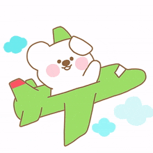 animal bear cub cute airplane