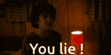 You Lie Stranger Things GIF - You Lie Stranger Things Eleven GIFs