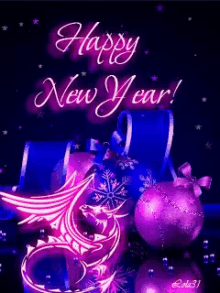 Happy New Year Pink GIF - Happy New Year Pink 2019 GIFs