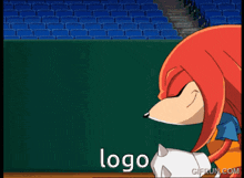 a picture of a cartoon character with the word logo below it