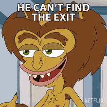 He Cant Find The Exit Maury Beverly GIF - He Cant Find The Exit Maury Beverly Big Mouth GIFs