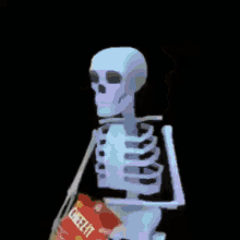 When Your Brain Goes Numb Skeleton GIF - When Your Brain Goes Numb Skeleton Spooky GIFs