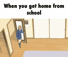 Home From First Day Of School GIF