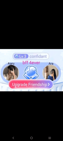 a man and a woman are taking a picture of themselves in a mirror in a game .