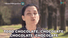 Todo Chocolate Chocolate Chocolate Kalia GIF - Todo Chocolate Chocolate Chocolate Kalia Bake Off Argentina GIFs