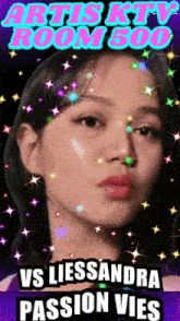 an artist 's ktv room 500 poster with a woman 's face