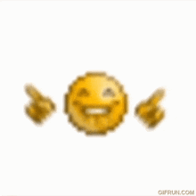 a blurred image of a smiley face with three wings flying around it .