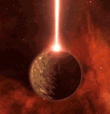 планета Explosion GIF