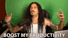 Boost My Productivity Anthony Vincent GIF - Boost My Productivity Anthony Vincent Ten Second Songs GIFs