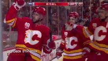 Calgary Flames Goal Elias Lindholm Goal GIF - Calgary Flames Goal Calgary Flames Elias Lindholm Goal GIFs
