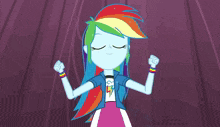 Rainbow Dash My Little Pony Equestria Girls GIF - Rainbow Dash My Little Pony Equestria Girls Transformation GIFs