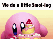 Kirby Kirbys Dream Buffet GIF - Kirby Kirbys Dream Buffet Shrink GIFs