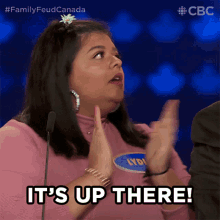 Its Up There Family Feud Canada GIF - Its Up There Family Feud Canada It Must Be There GIFs