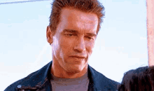 Awkward Fake Smile GIF - Terminator Arnoldschwarzenegger GIFs