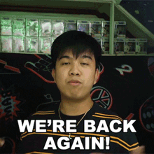 Were Back Again Junell Dominic GIF - Were Back Again Junell Dominic Junell Dominic Vlog GIFs