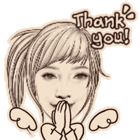 Icha Thank You Sticker - Icha Thank You Stickers