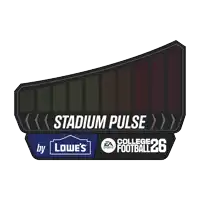a logo for stadium pulse college football 26