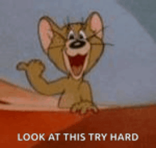 jerry from tom and jerry is giving a thumbs up sign .