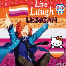 Live Laugh Lesbian Leo Tsukinaga GIF - Live Laugh Lesbian Leo Tsukinaga Lesbian GIFs