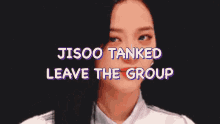 Jisoo Tanked Jisoo Flopped GIF - Jisoo Tanked Jisoo Flopped Jisoo Ugly GIFs