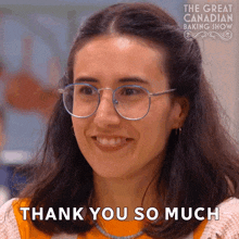 Thank You So Much Camila GIF - Thank You So Much Camila The Great Canadian Baking Show GIFs