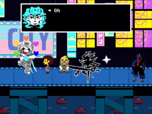 a video game scene with the word city in the background