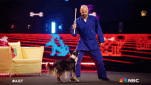 Dog Tricks America'S Got Talent GIF - Dog Tricks America'S Got Talent Moving The Dog GIFs