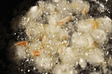 새우튀김 에비후라이 도시락 반찬 GIF - Fried Shrimps Fried Prawns Oil GIFs