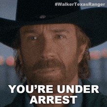 Youre Under Arrest Cordell Walker GIF - Youre Under Arrest Cordell Walker Walker Texas Ranger GIFs