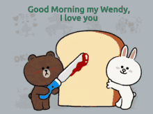 Hassenwendy Cony And Brown GIF - Hassenwendy Cony And Brown Loveyouwendy GIFs