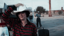 Taking Off Hat Howdy GIF - Taking Off Hat Howdy Hello There GIFs