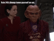 Rule 243 Always Leave Yourself An Out GIF - Rule 243 Always Leave Yourself An Out Star Trek GIFs