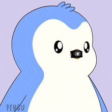a drawing of a penguin with the word penguin on the bottom