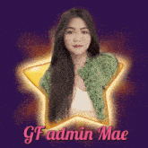 a picture of a woman with the name gf admin mae