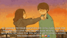 a cartoon of a man and a woman standing next to each other with a quote on the bottom .