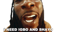 I Need Igbo And Shayo Burna Boy Sticker
