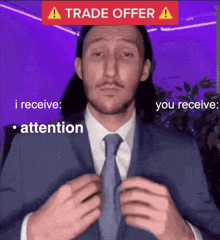 Trade Offer I Receive Attention GIF - Trade Offer I Receive Attention You Receive GIFs