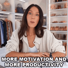 More Motivation And More Productivity Shea Whitney GIF - More Motivation And More Productivity Shea Whitney Motivation Drives Productivity GIFs