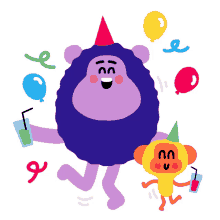 best friends happy birthday birthday party party hat monkey
