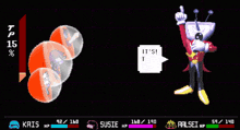 a screenshot of a video game shows a character named suste